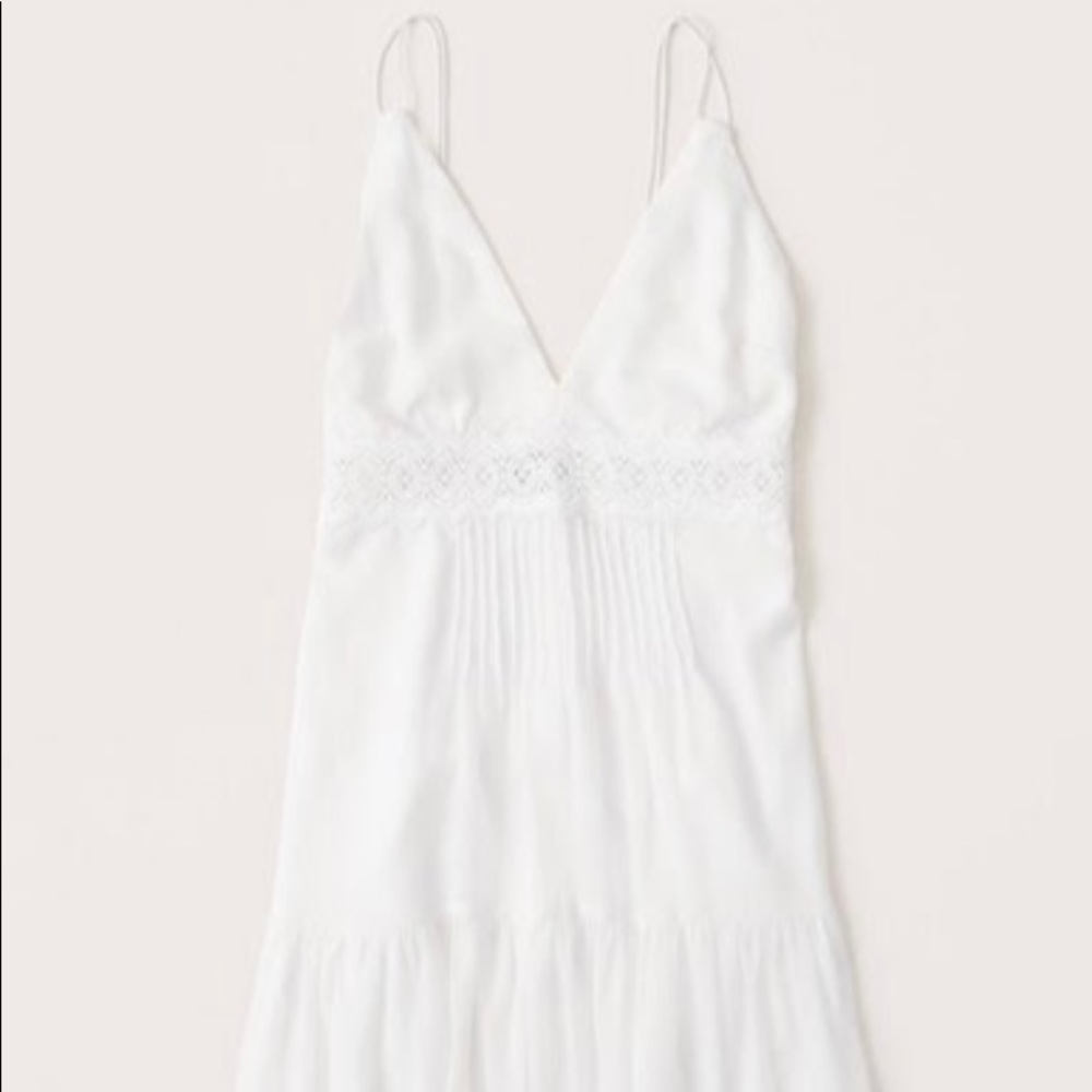 COPY - Abercrombie & Fitch White Lace Trim Dress